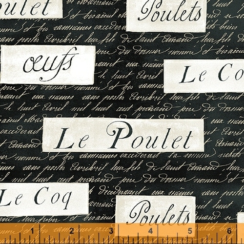 Les Poulet- Words- Black